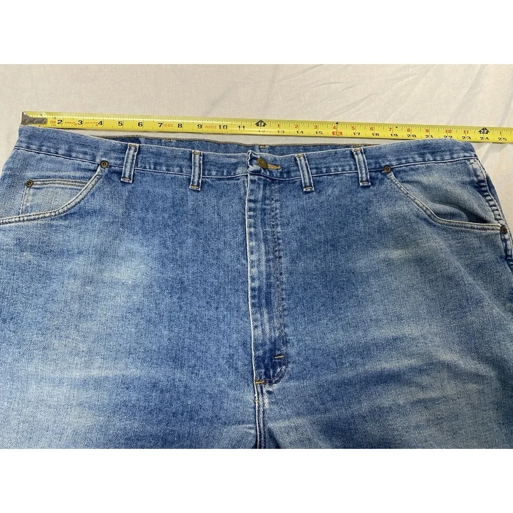 Wrangler Rugged Wear Jeans Mens 50x28 Blue Straight Leg Workwear Denim Big &Tall
